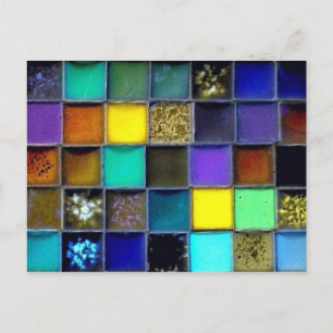 Mosaic Ceramic Tile Blank Postcard   Customise