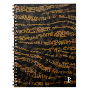 Mosaic Chic Elegant Safari Glam Jungle Print Notebook