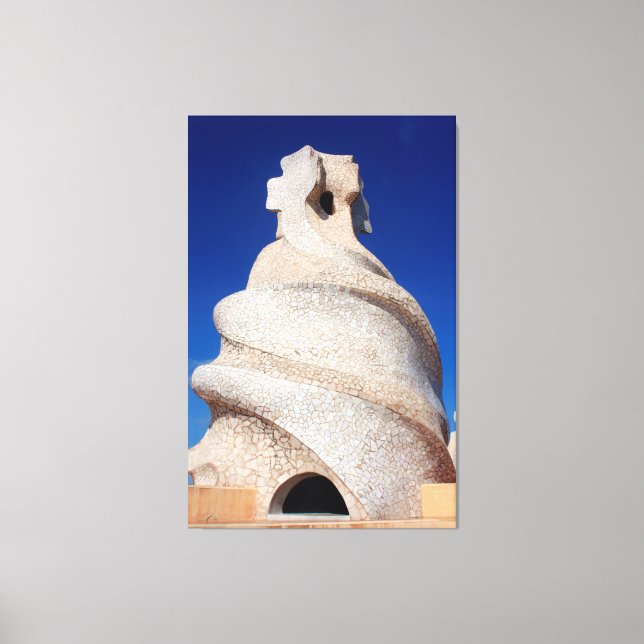 Mosaic chimney canvas print (Front)
