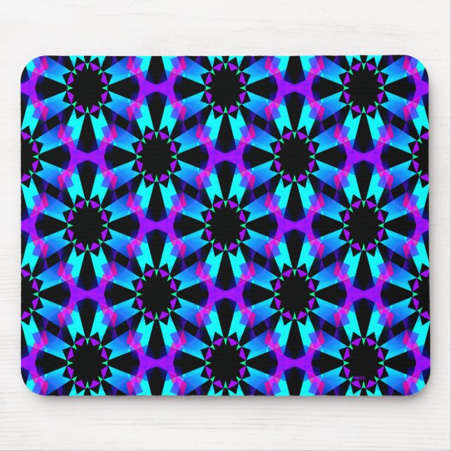 Mosaic de fleur..... mouse mat (Front)