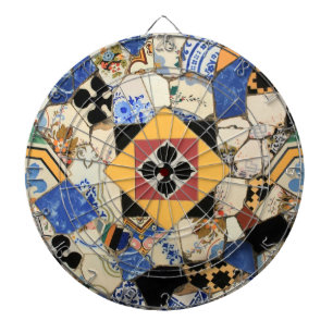 Mosaic decoration dartboard