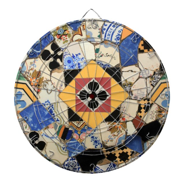 Mosaic decoration dartboard (Front)