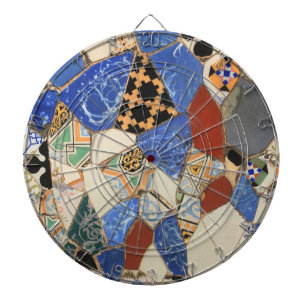 Mosaic decoration dartboard