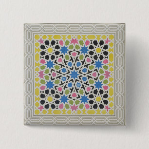 Mosaic design from the Alhambra, from 'The Arabian 15 Cm Square Badge