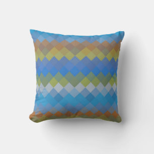 Mosaic Diamond Geometric Pattern #10 Cushion