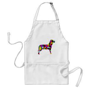 mosaic dog standard apron