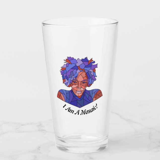 Mosaic Drinking Glass (Front)
