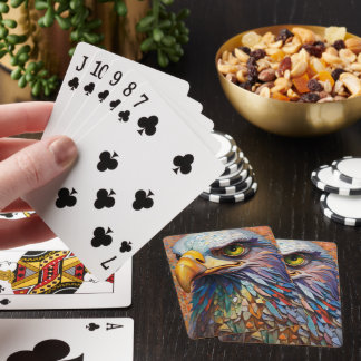 Mosaic Eagle Playing Card