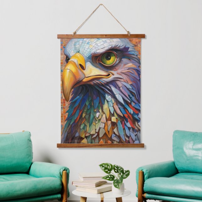 Mosaic Eagle Wall Tapestry (Living Room)