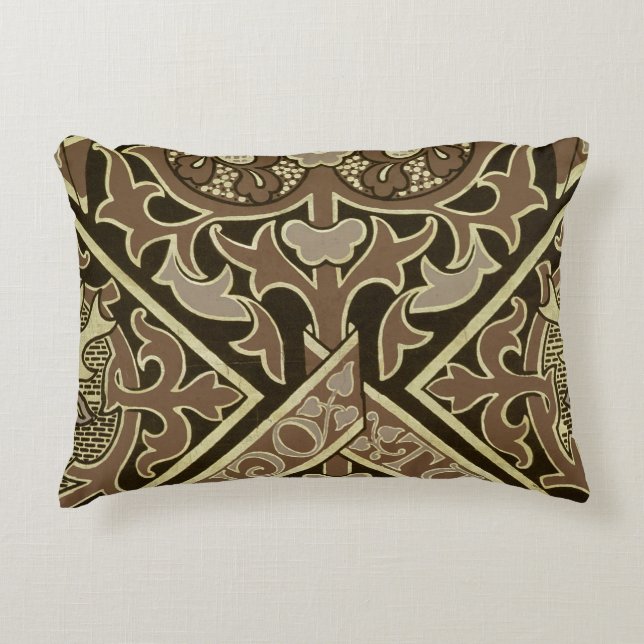 Mosaic ecclesiastical wallpaper design decorative cushion (Front)