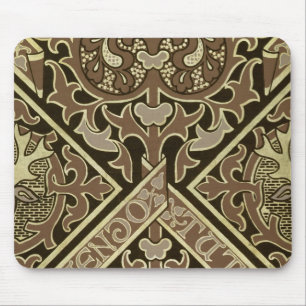 Mosaic ecclesiastical wallpaper design mouse mat