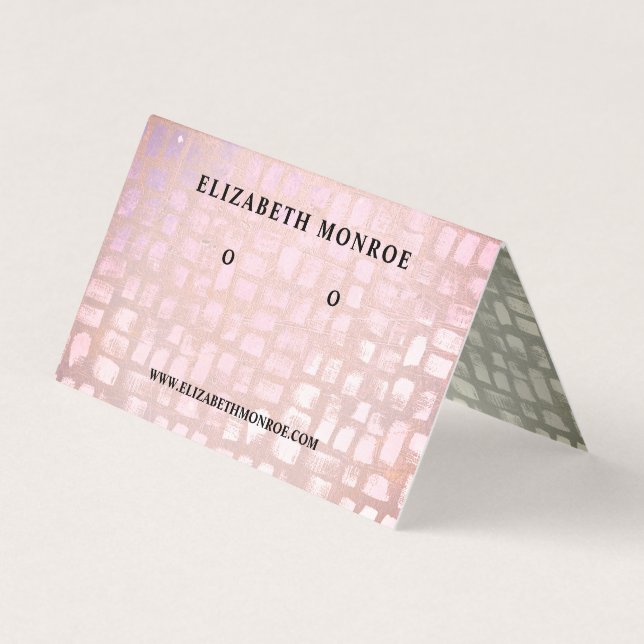 Mosaic Effect Earring Holder, Jewelry Display Card (Front)