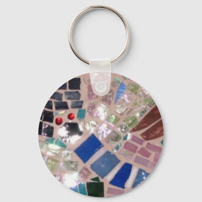 Mosaic Fireflies Key Ring (Front)