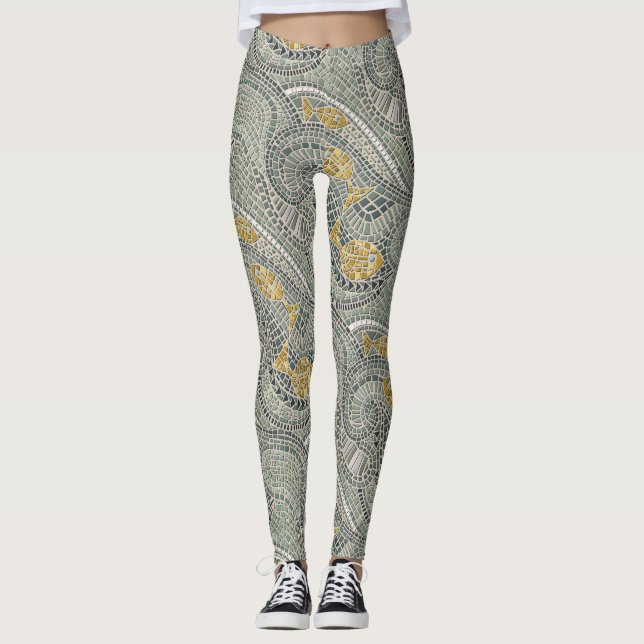 mosaic fish leggings (Front)