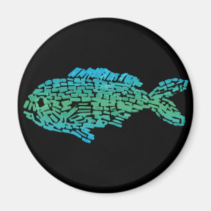 Mosaic Fish Magnet