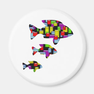 mosaic fish magnet