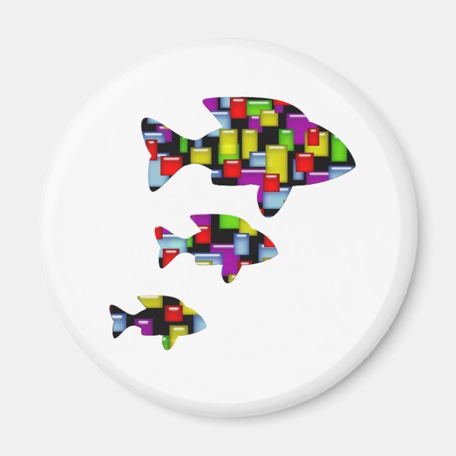mosaic fish magnet (Front)