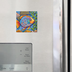 mosaic fish magnet