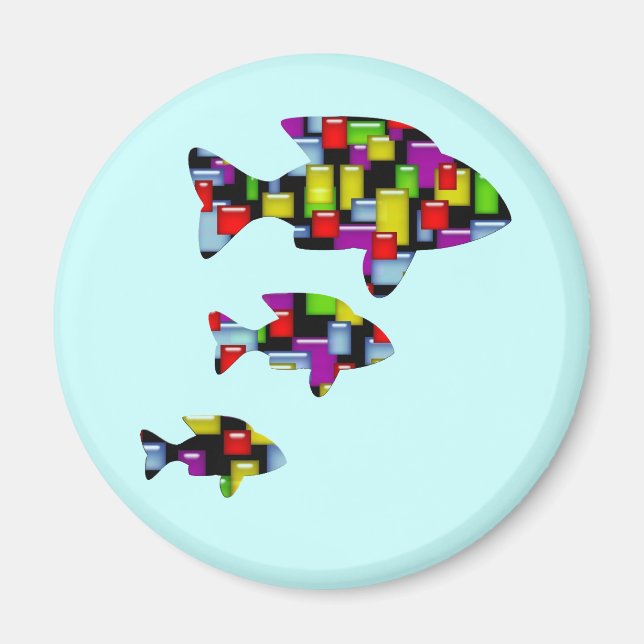 mosaic fish magnet (Front)