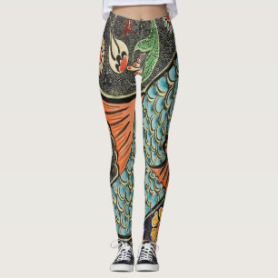 Mosaic fish pet leggings
