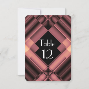 Mosaic Floor Tiles Table Card Elegant