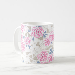 Mosaic, flowers coffee mug