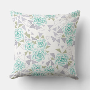 Mosaic, flowers cushion