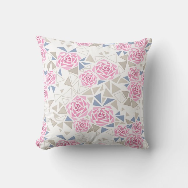 Mosaic  , flowers cushion (Front)