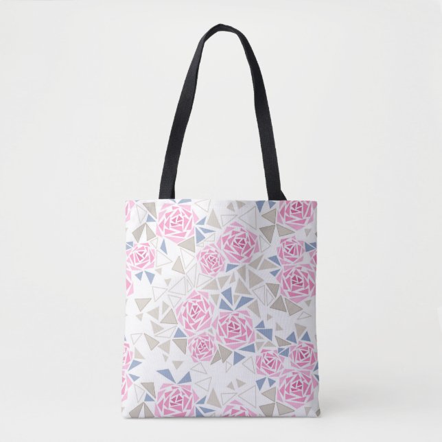 Mosaic, flowers tote bag (Front)