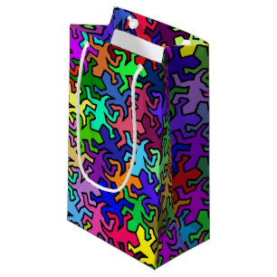 Mosaic Geckos Pattern - coloured Small Gift Bag