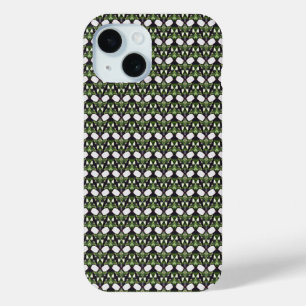 Mosaic Geometric Botanical Abstract Pattern 1318 iPhone 15 Case