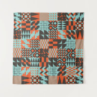 Mosaic geometric tiles, seamless elegant pattern.