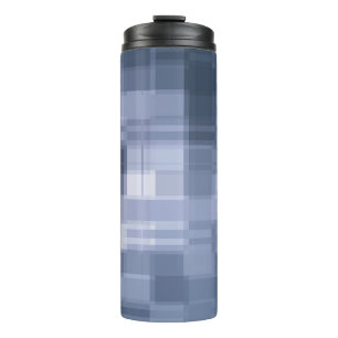 Mosaic Glass Illusion Blue Thermal Tumbler