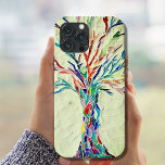 Mosaic Green Case-Mate iPhone Case<br><div class="desc">This unique phone case features a mosaic tree in rainbow colours on a pale green background.
Because we create our own artwork you won't find this exact image from other designers.
Original Mosaic © Michele Davies</div>