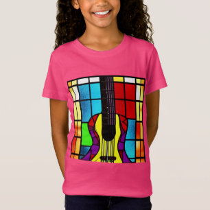 Mosaic guitar in stained glass T-Shirt