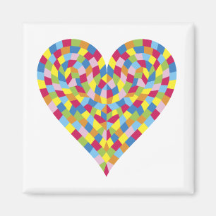 Mosaic Heart Magnet