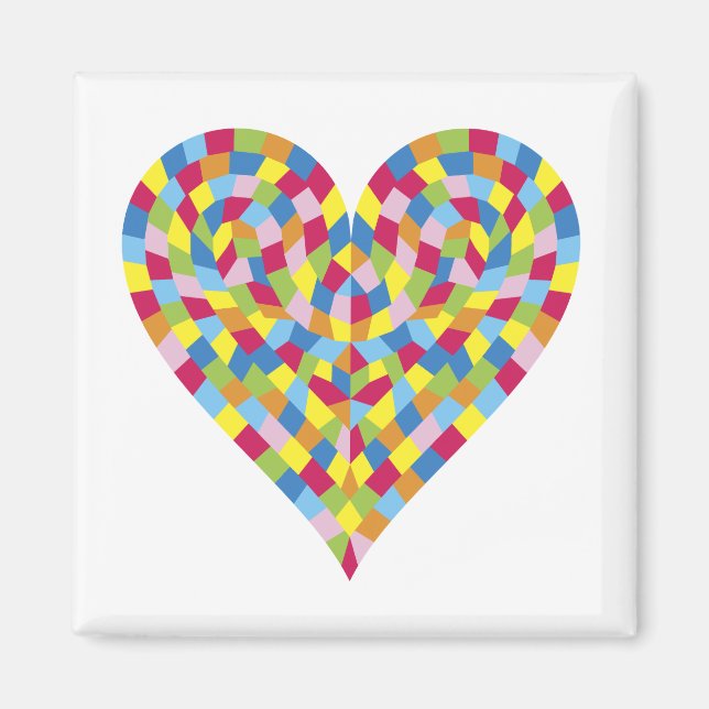 Mosaic Heart Magnet (Front)