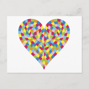 Mosaic Heart Postcard