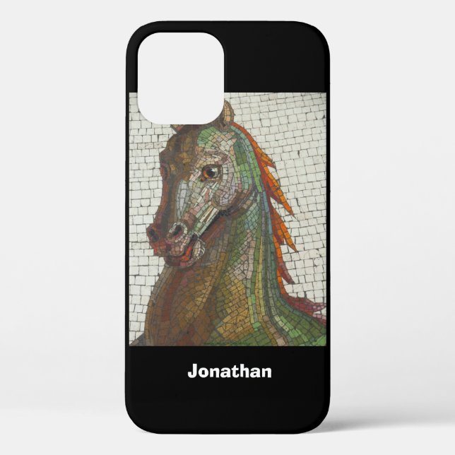 Mosaic Horse, Personalised Name,  Case-Mate iPhone Case (Back)