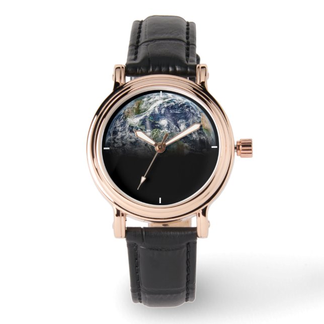 Mosaic Image Of Planet Earth With 3 Hurricanes Watch (Front)