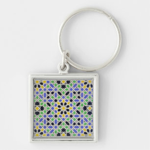 Mosaic in dado of the door in the hall of the Two Key Ring