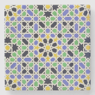 Mosaic in dado of the door in the hall of the Two Stone Coaster