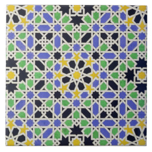 Mosaic in dado of the door in the hall of the Two Tile