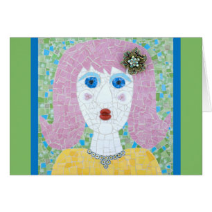 Mosaic - Ingrid with Green & Blue Border