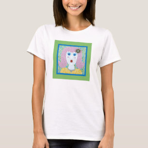 Mosaic - Ingrid with Green & Blue Border T-Shirt