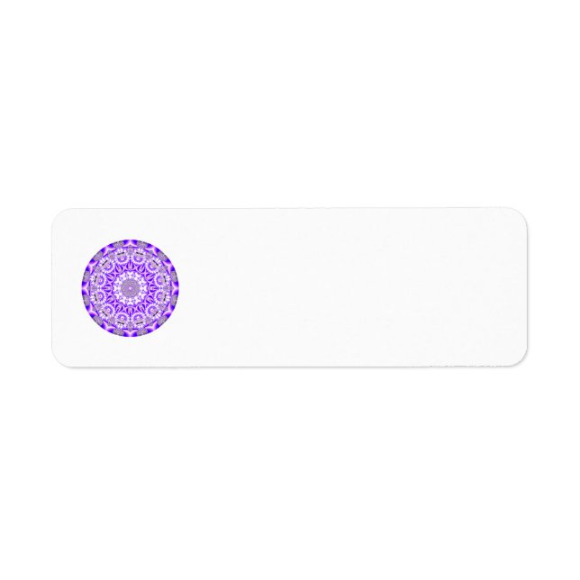 Mosaic Lace Mandala, Abstract Violet Purple (Front)
