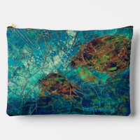 Mosaic Lg  Zippered_Bag Turtles Indigenosity Acces