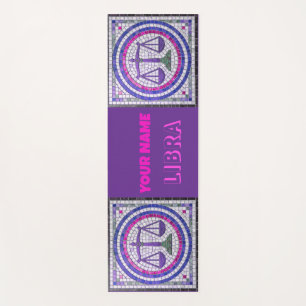 Mosaic Libra design Yoga Mat