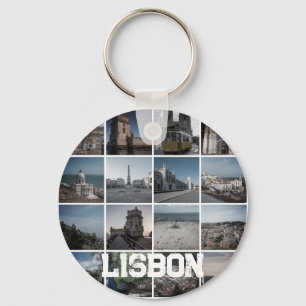Mosaic Lisbon photos, Portugal Key Ring