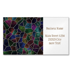 Mosaic Lora, multicolor Magnetic Business Card